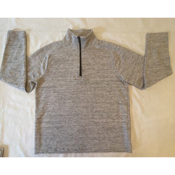 Banana Republic Pullover Men’s Small Gray Moisture Wicking 1/4 Zip Long Sleeve - Picture 1 of 16